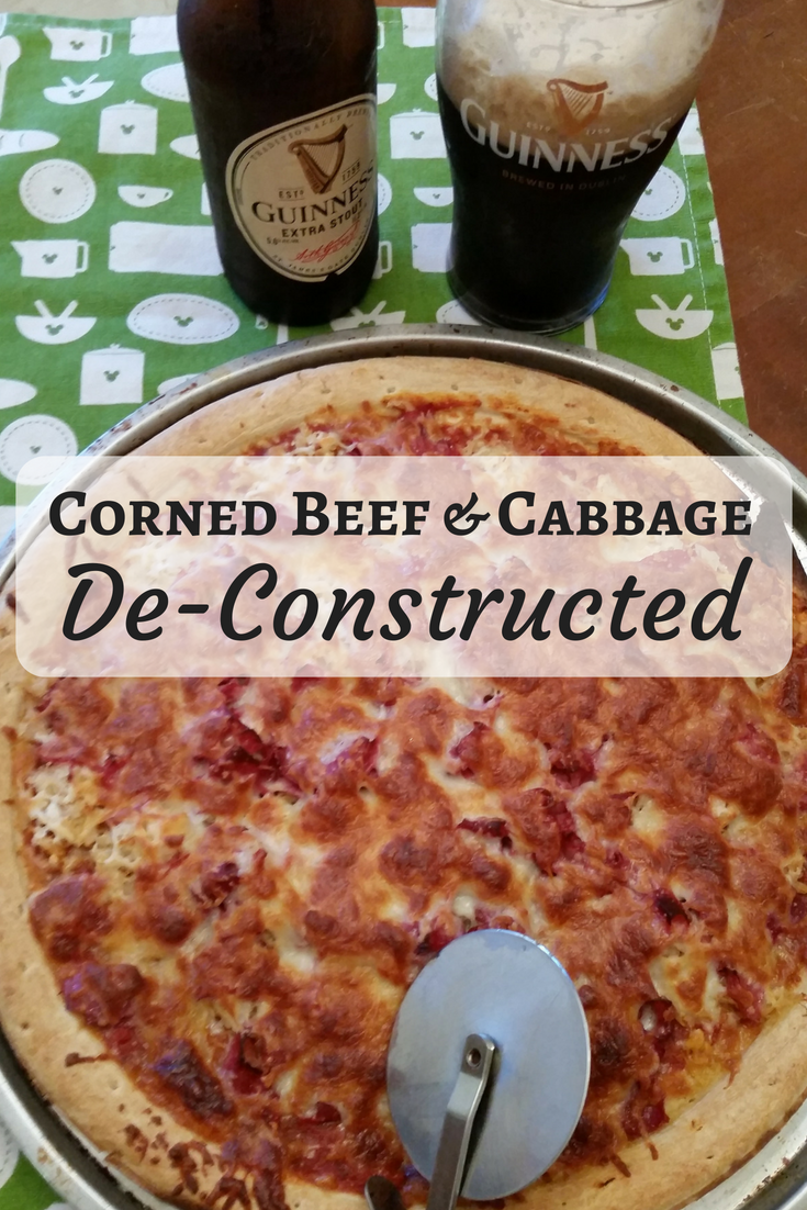Deconstructed Corned Beef and Cabbage aka Reuben Pizza