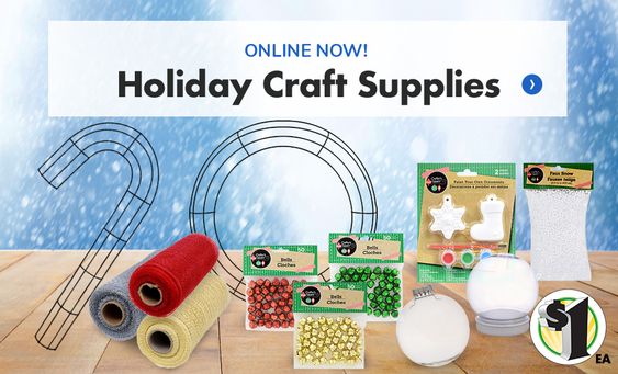 Dollar Tree Christmas craft supplies