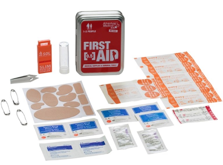 Backpacker first aid kit