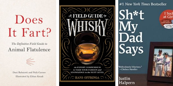 Father's Day Gifts, Does it Fart, Field Guide to Whisky, Sh*t My Dad Says