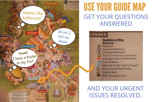 Disney guide map