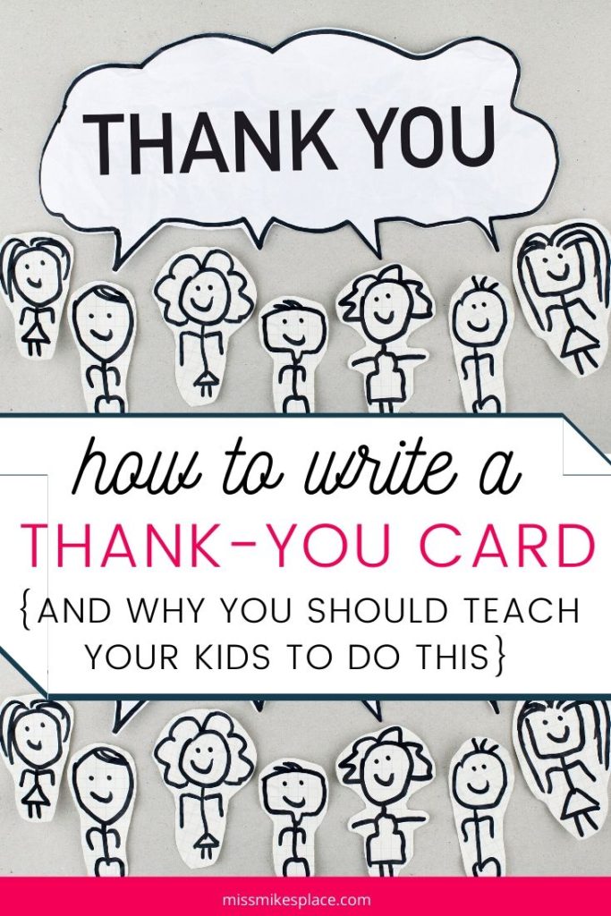 How to write thank you cards