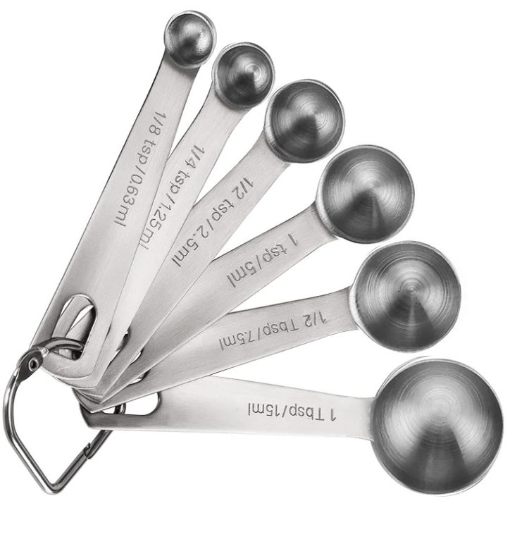 stainless steel measuring spoons