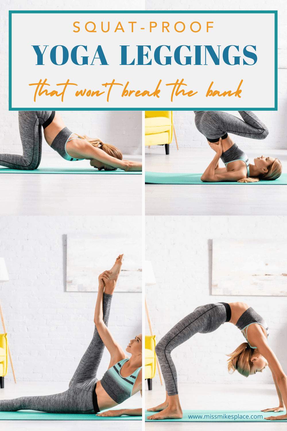 Squat Proof Yoga Leggings That Won't Break the Bank - Miss Mikes Place
