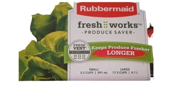 Rubbermaid FreshWorks Produce Saver, Large Short Produce Storage