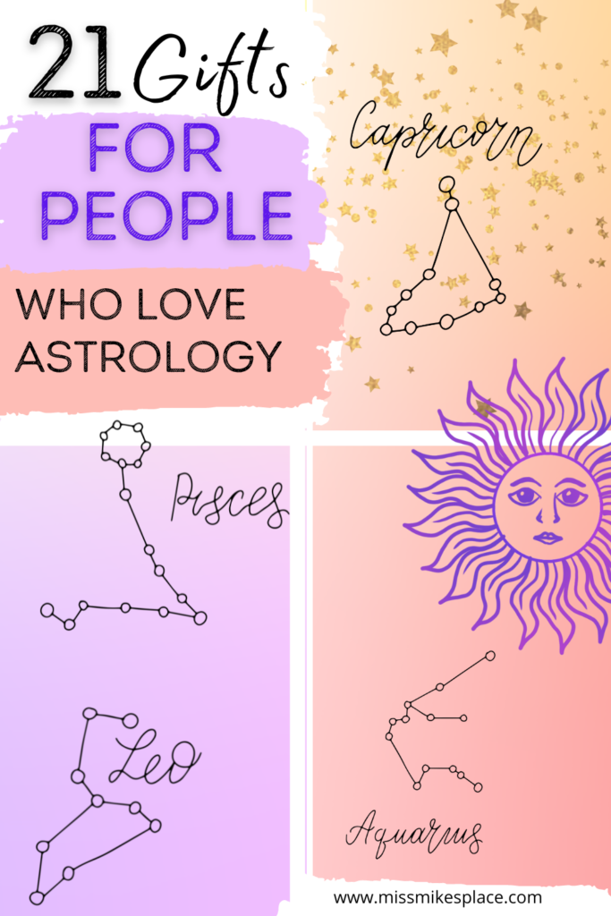 Constellations set on a pastel background, gifts for an astrology lover
