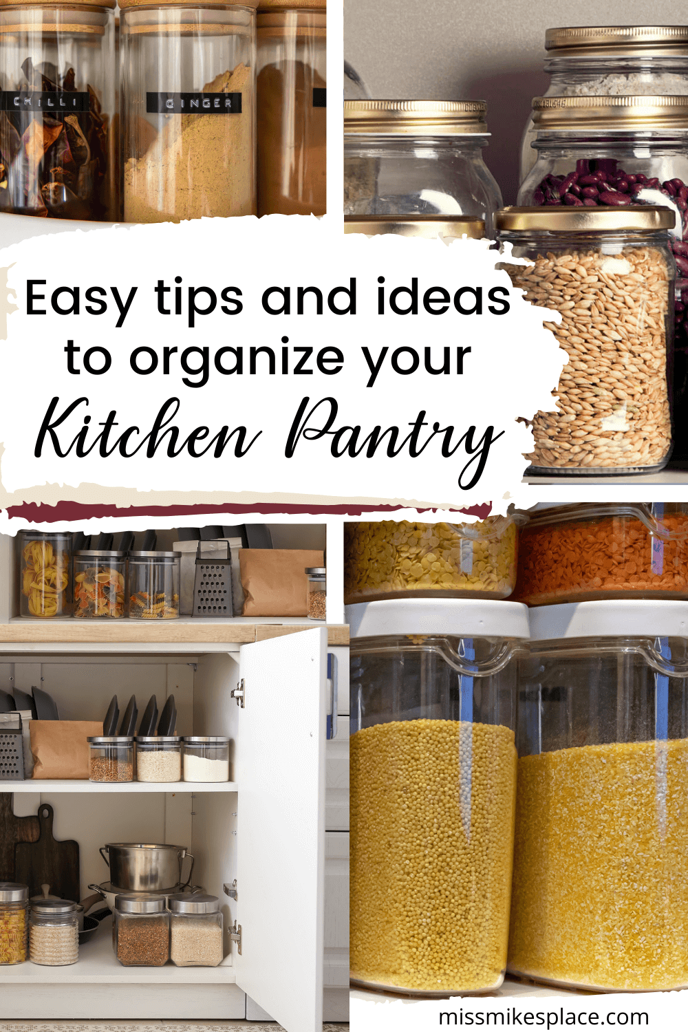 How to Organize Your Kitchen Pantry - Miss Mikes Place